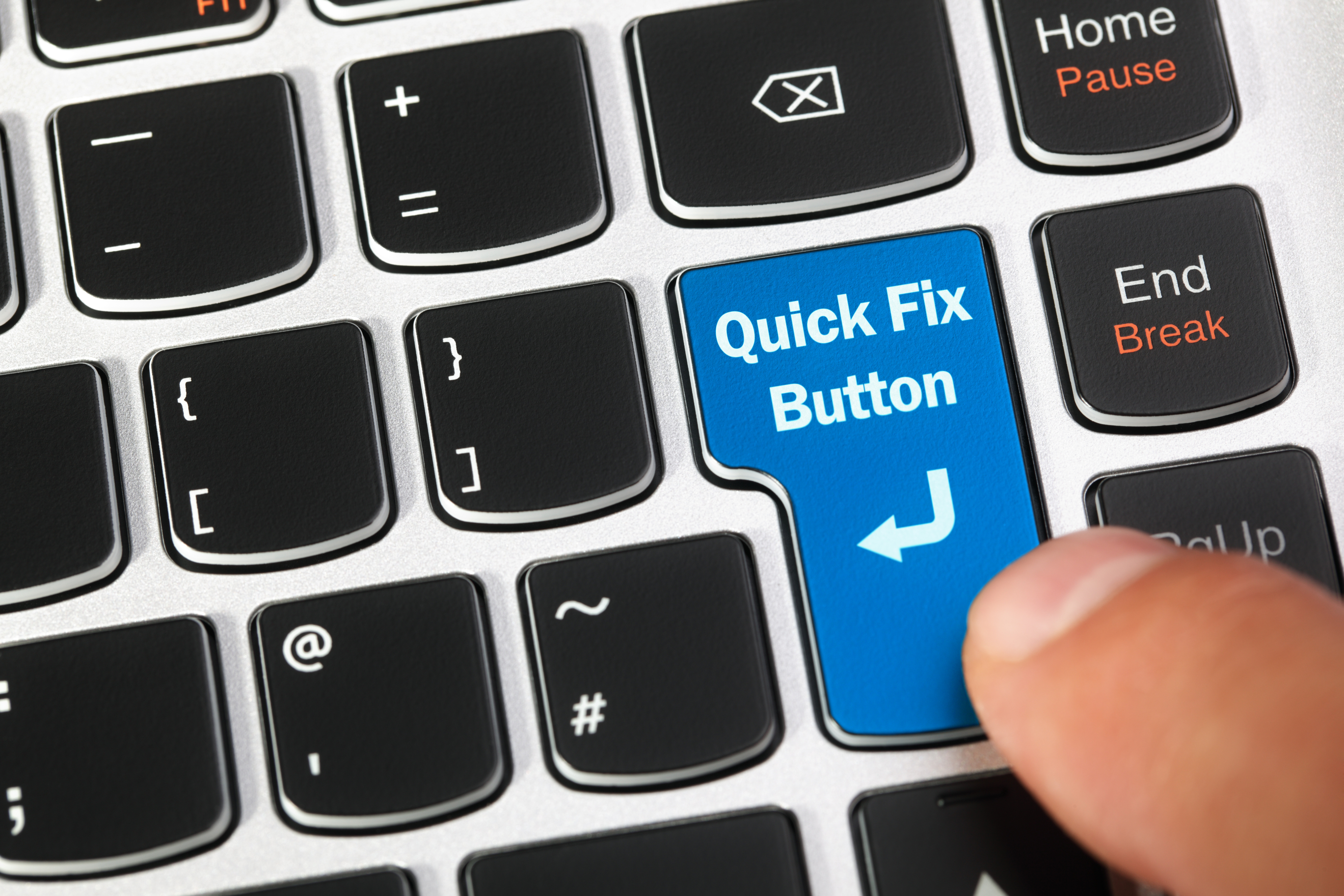 quick fix button